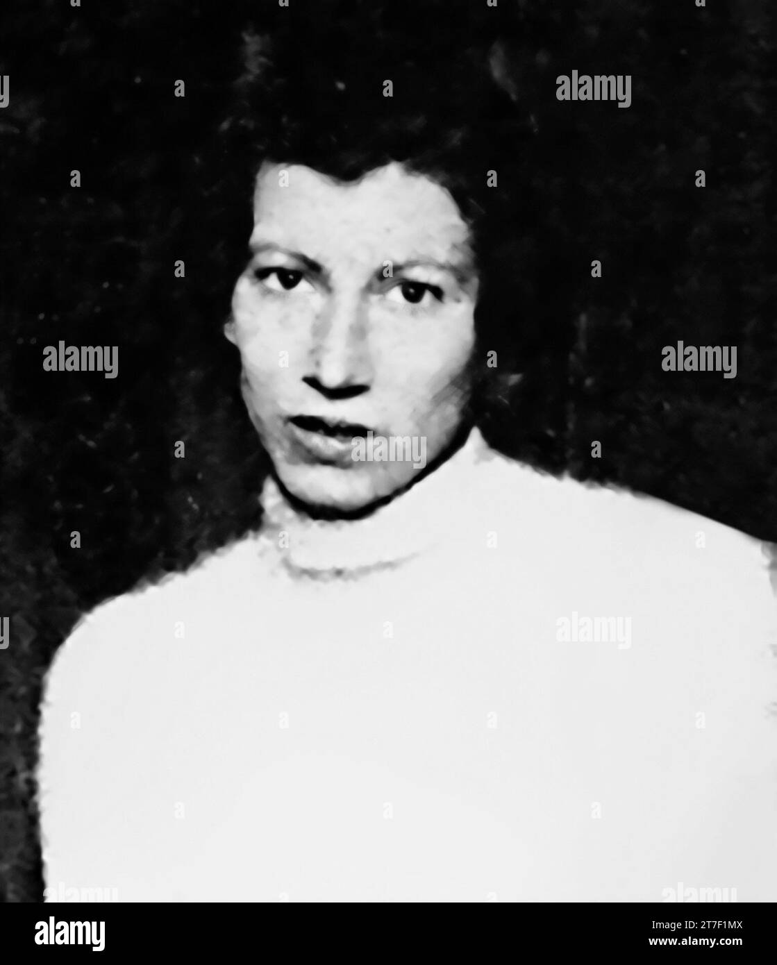 Natalia Ginzburg. Portrait of the Italian author, Natalia Ginzburg (1916-1991), before 1944 Stock Photo