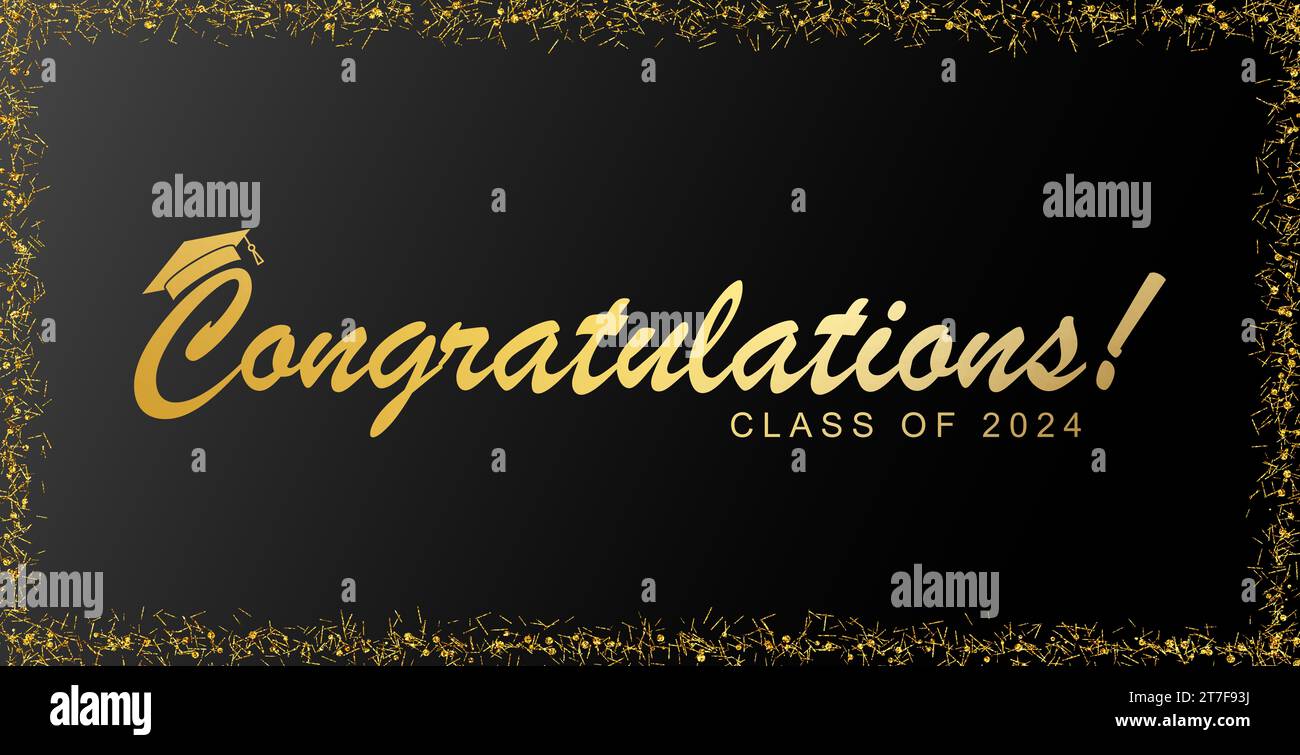 Class of 2024 Background Congratulations Stock Photo - Alamy
