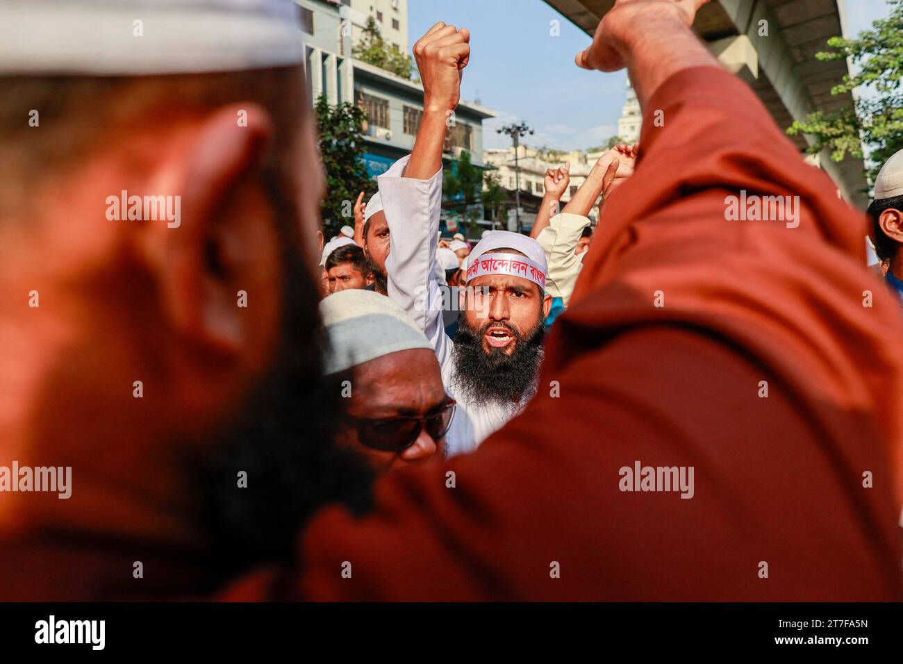 Dhaka, Bangladesh, On November 15, 2023. Protesting Against The ...