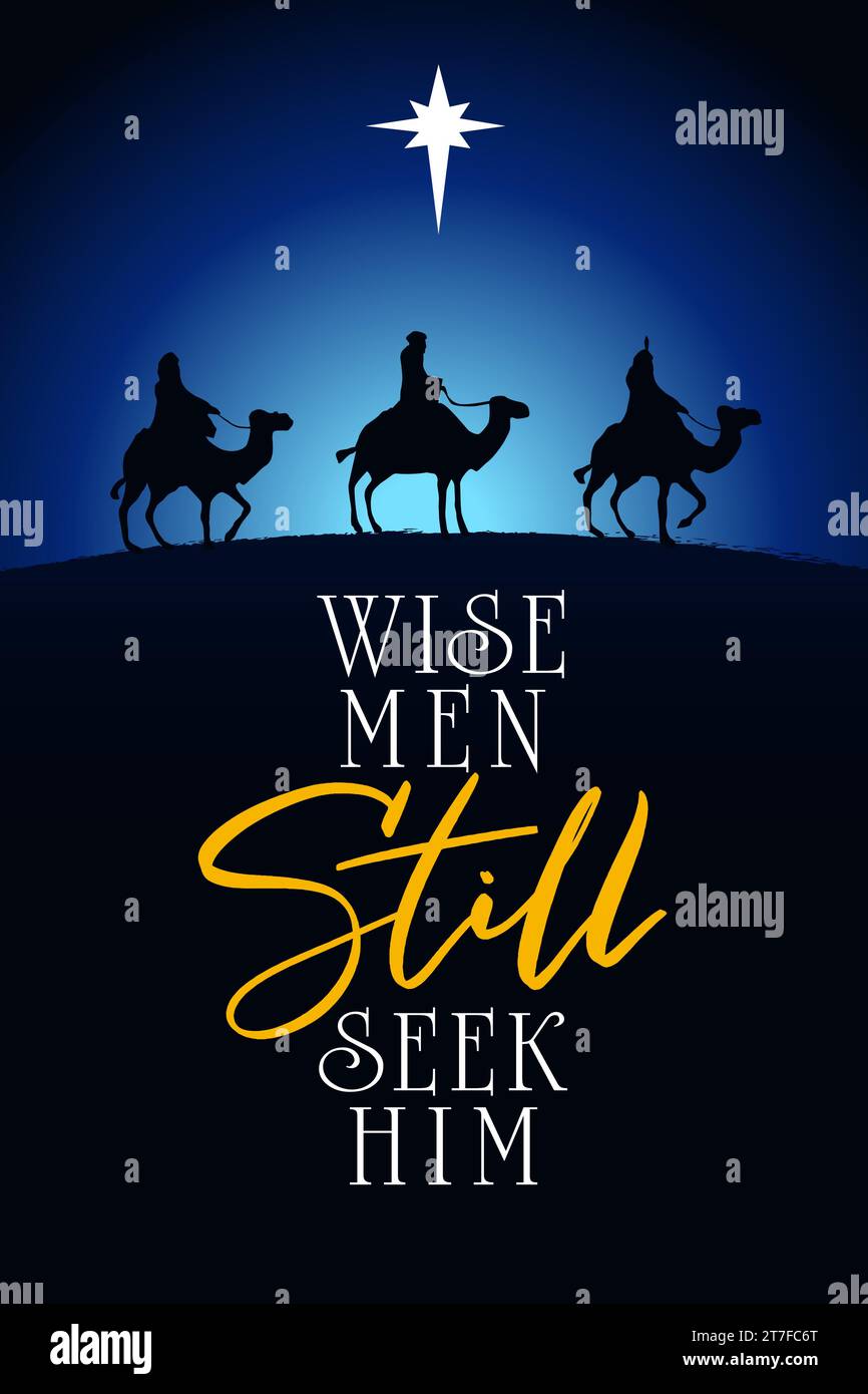 Wise men still seek him, celebrate Christmas insta template. Concept social  banner for Epiphany day service with Nativity scene. Vector illustration  Stock Vector Image \u0026 Art - Alamy, image size:866x1390