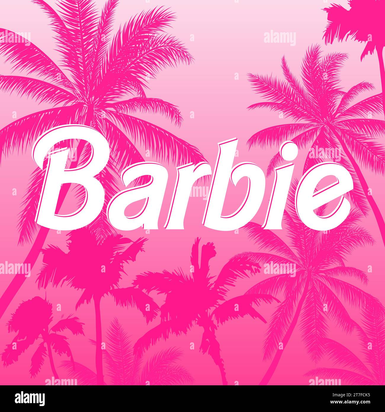 Barbie logo on a pink background,vector illustration Stock Vector Image ...
