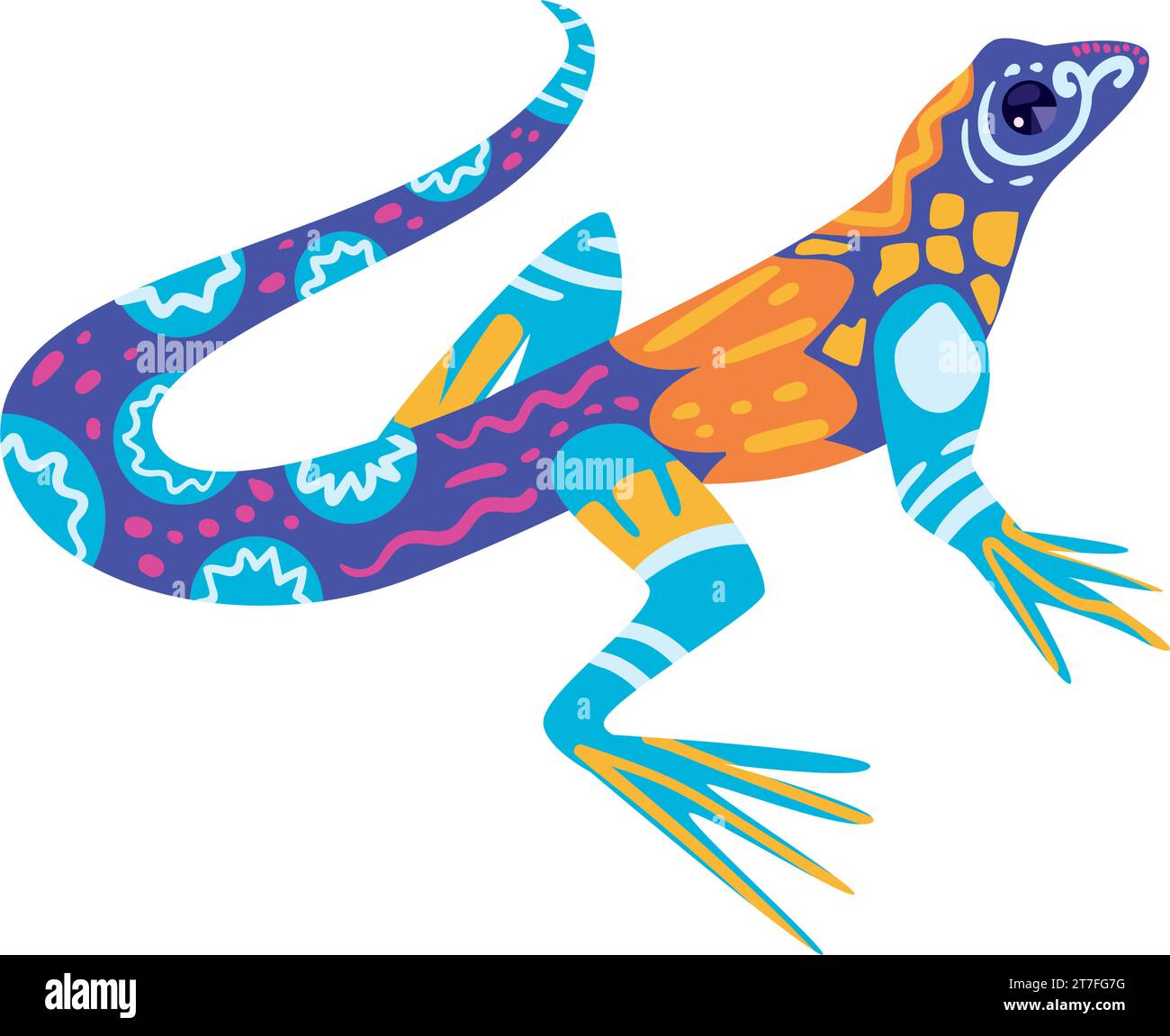 alebrije mexico lizard Stock Vector Image & Art - Alamy