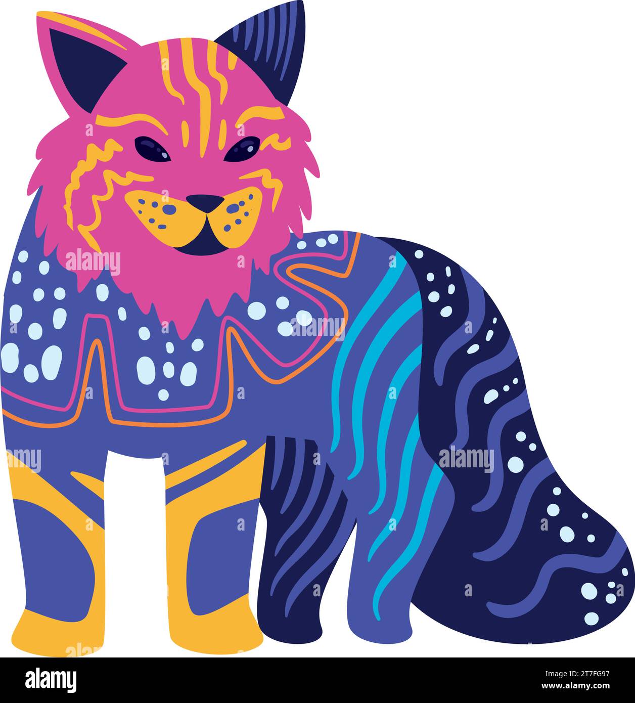 alebrije mexico tiger Stock Vector Image & Art - Alamy