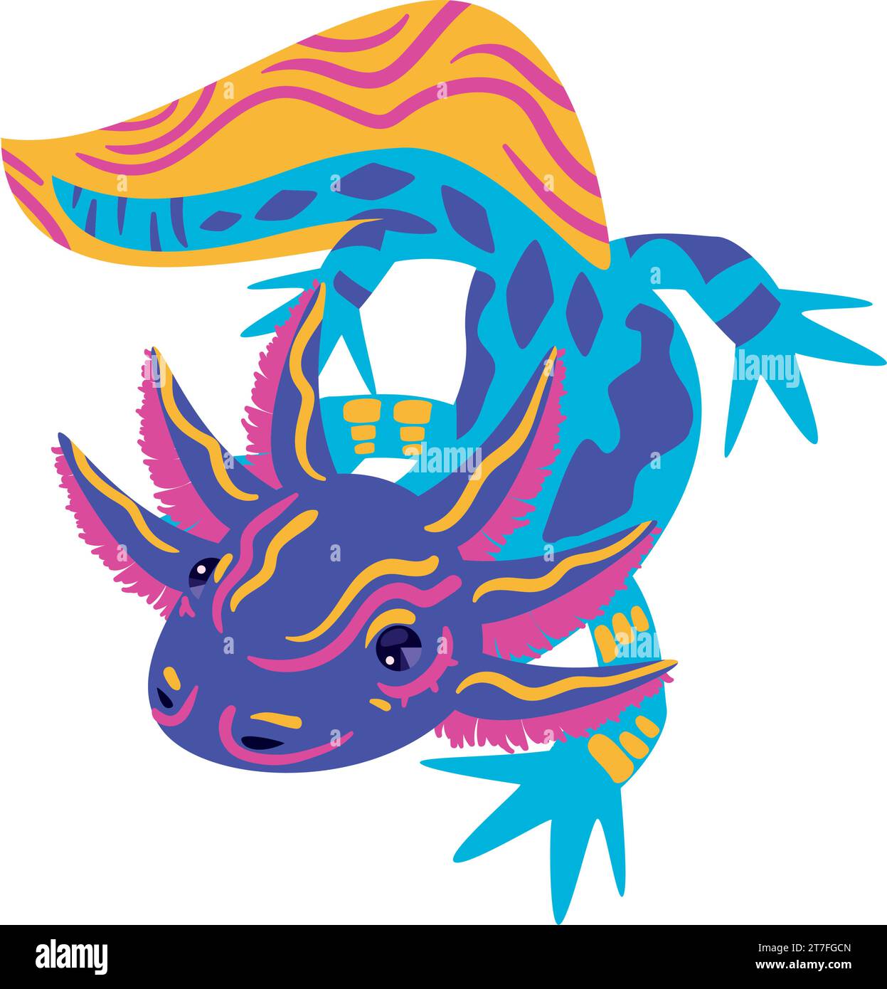 alebrije mexico axolotl Stock Vector Image & Art - Alamy