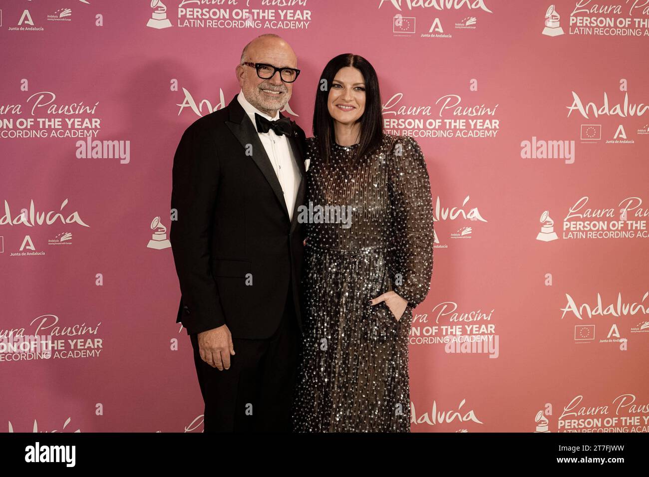 Italian artist Live Music Show - Laura Pausini participa en evento Pre-Grammy Latinos en Sevilla Laura Pausini Latin Recording Academy Person Of The Year, Seville, Spain Cordon Press Spain Copyright: xMarcosxVillaxVallejo/CordonPressx/xLiveMediax LPM 1130659 Credit: Imago/Alamy Live News Stock Photo