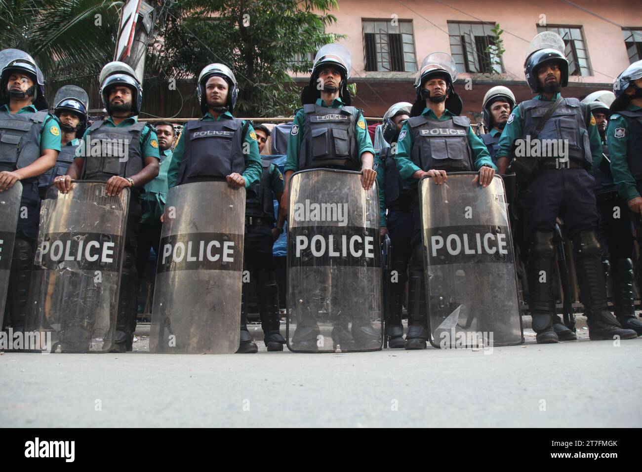 Dhaka Bangladesh 15 November 2023.The police has been mobilized for the