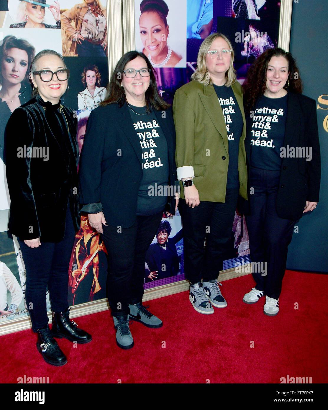 26 October 2023 - Nashville, Tenneesse - Michelle Mahoney, Margaret Comeaux, Lauren Quinn and Patrizia DiMaria. CMT Smashing Glass: A Celebration of the Groundbreaking Women of Music at The Fisher Center for the Performing Arts. (Credit Image: © Dara Michelle Farr/AdMedia via ZUMA Press Wire) EDITORIAL USAGE ONLY! Not for Commercial USAGE! Stock Photo
