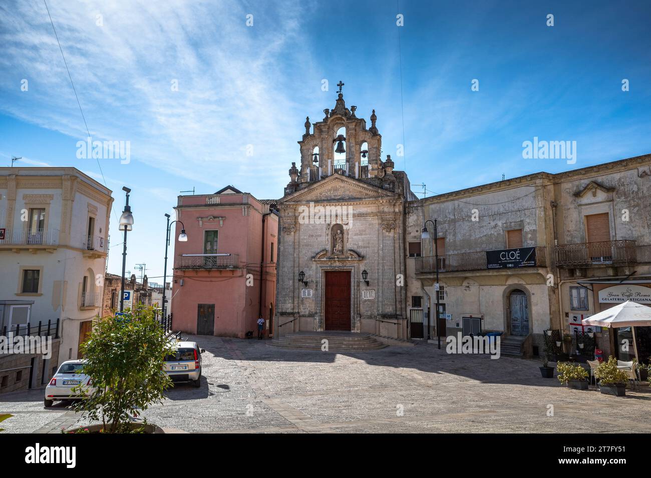 Montescaglioso is a town and comune in the Province of Matera, Basilicata, southern Italy. Stock Photo