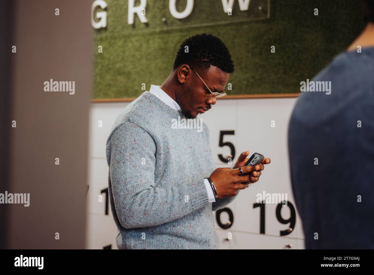 Multicultural professionals collaborate in a modern office, discussing ...