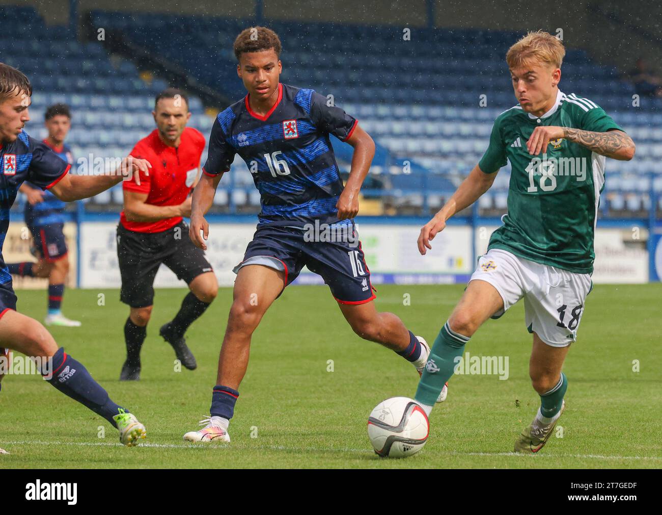 Mourneview Park, Lurgan, Northern Ireland, UK. 07th Sep 2023. UEFA U21