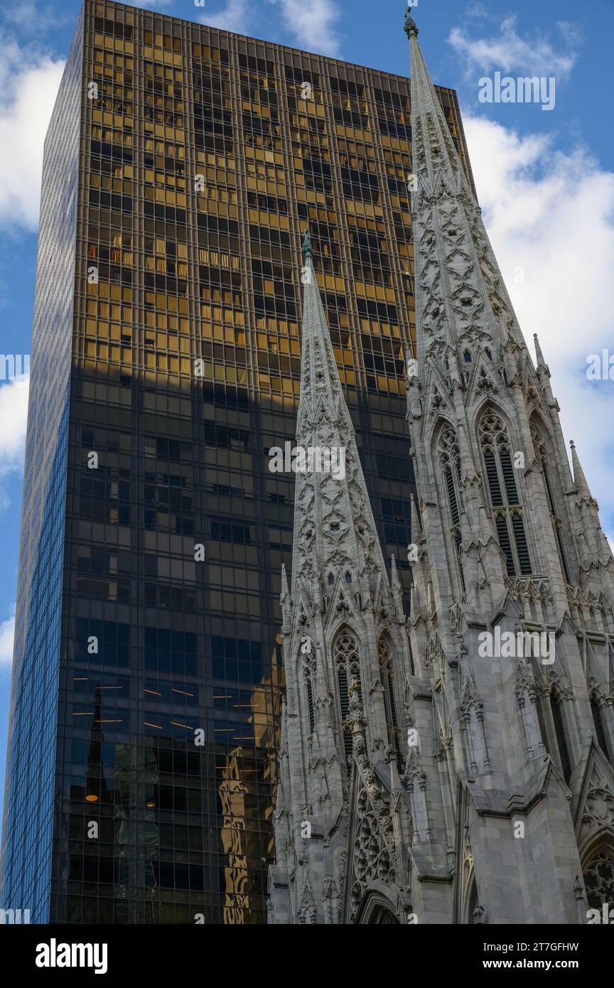 St Patrick's Cathedral in New York City Stock Photo