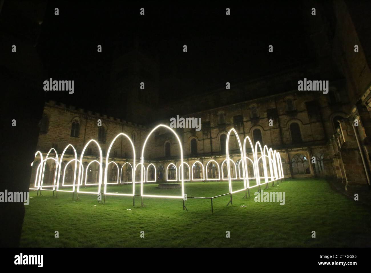 Durham Cathedral Cloister Lumiere, Inner Cloister by Artist Adam