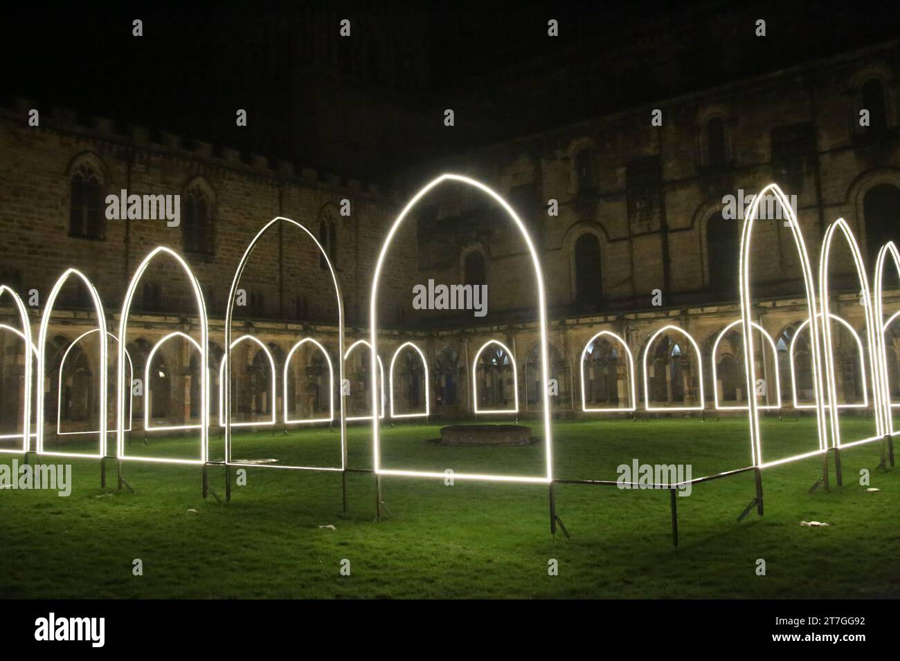 Durham Cathedral Cloister Lumiere, Inner Cloister by Artist Adam