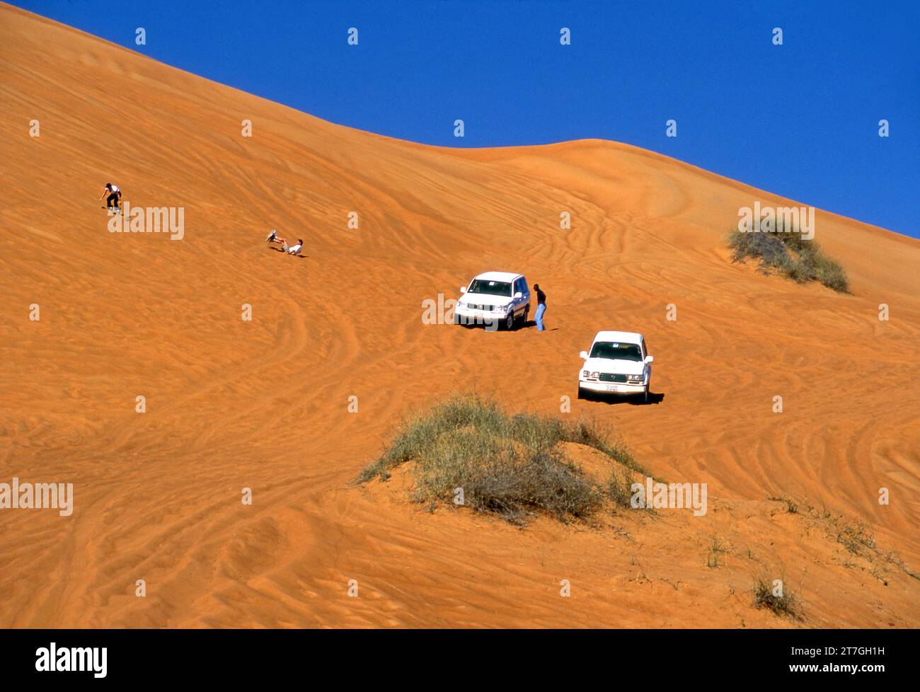 Sand Skiing, Dubai, United Arab Emirates Stock Photo - Alamy