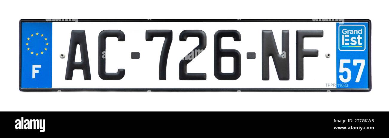 france number plate