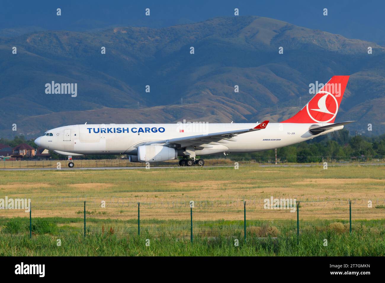 Turkish Cargo Airbus A330200F aircraft taxiing. Plane Airbus A330 for