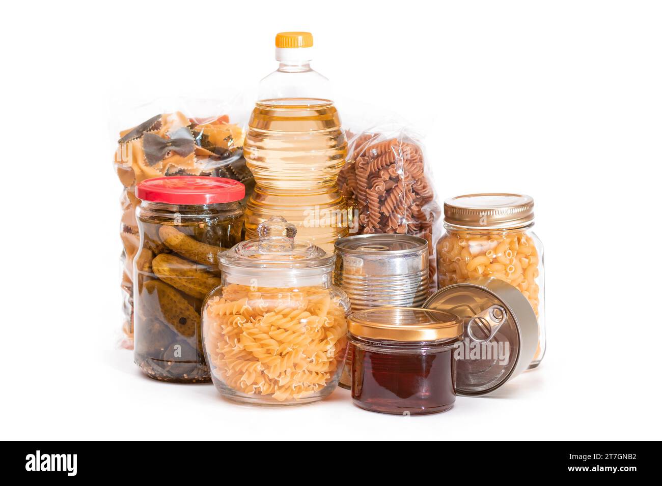 Food Reserves Canned Food, Spaghetti, Pate, Tuna, Tomato Juice, Pasta