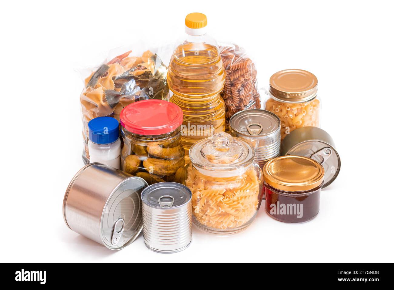 Food Reserves Canned Food, Spaghetti, Pate, Tuna, Tomato Juice, Pasta