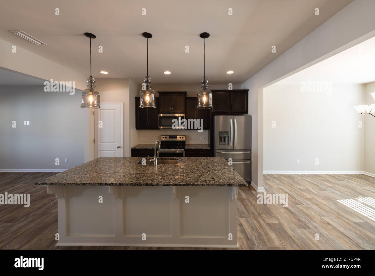 Interior modern villa counter hi-res stock photography and images - Alamy