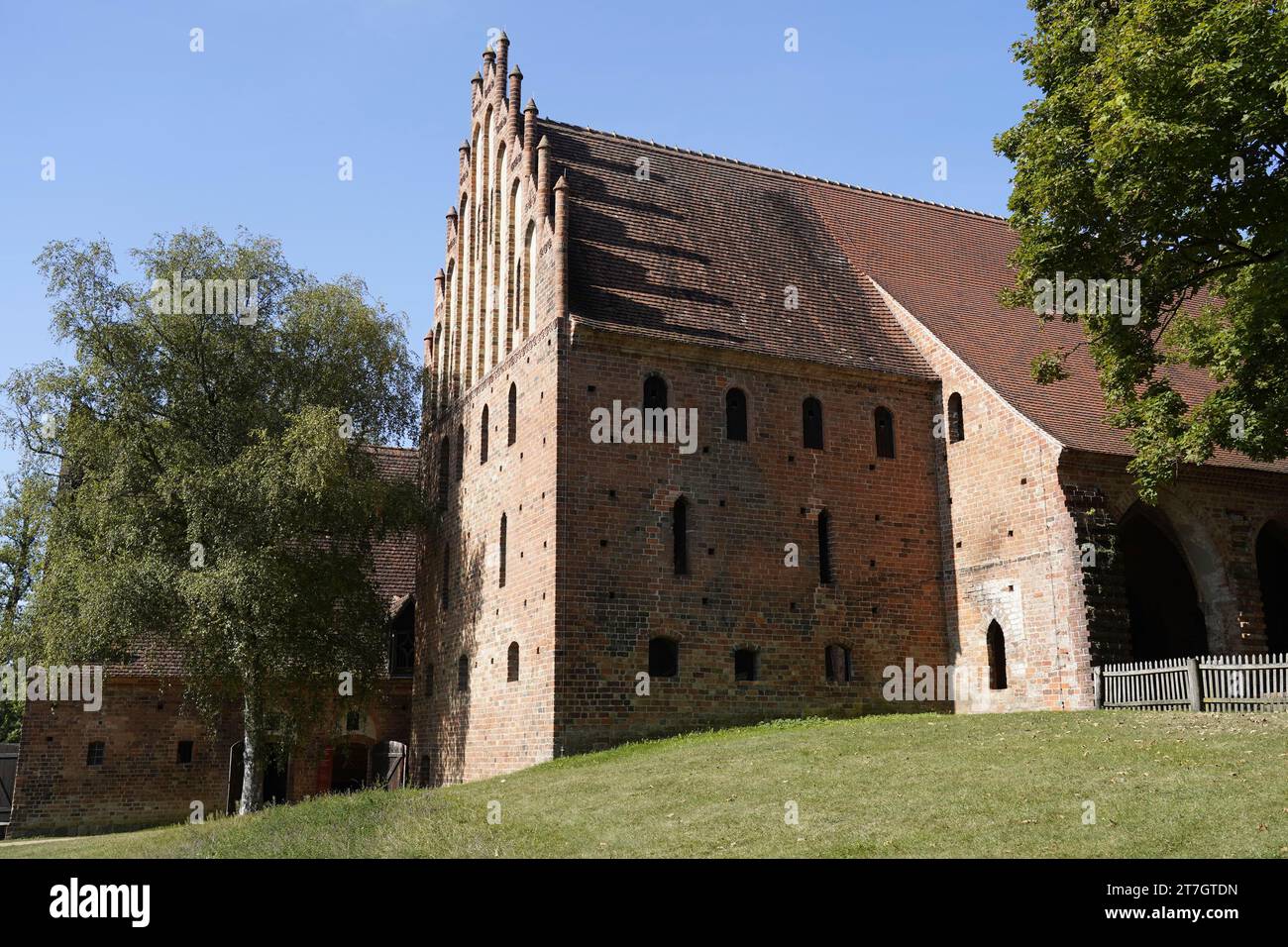 Chorin Monastery, medieval brick Gothic, Chorin Monastery in the district of Barnim in Brandenburg, Germany Stock Photo