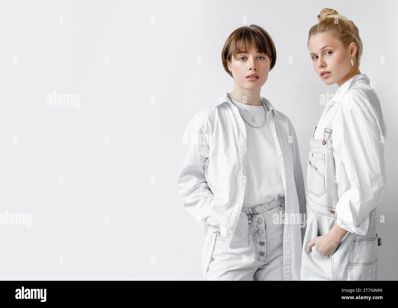 Beautiful young females posing together 4 Stock Photo - Alamy
