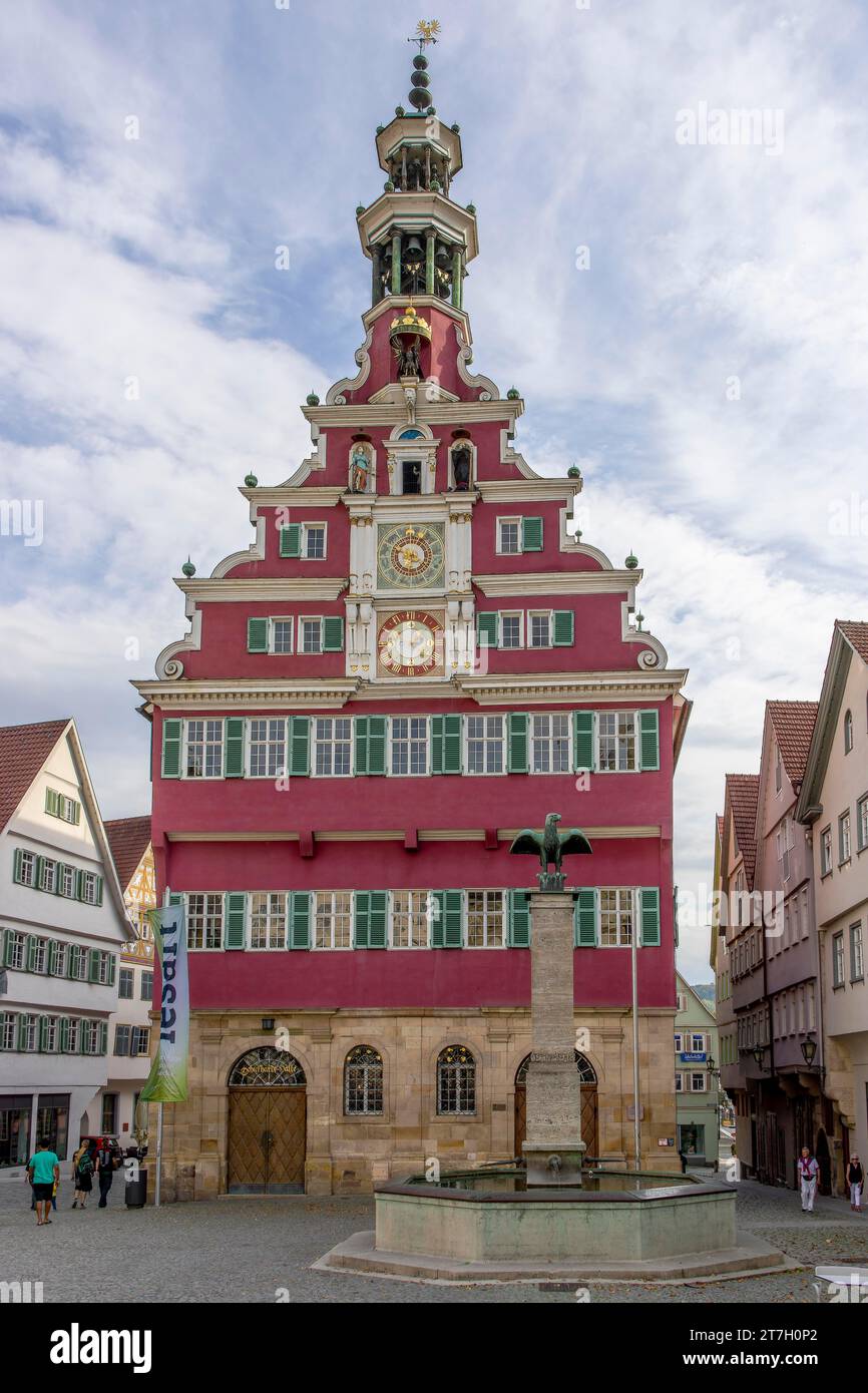 New town hall from the 18th century on Rathausplatz, Esslingen am ...