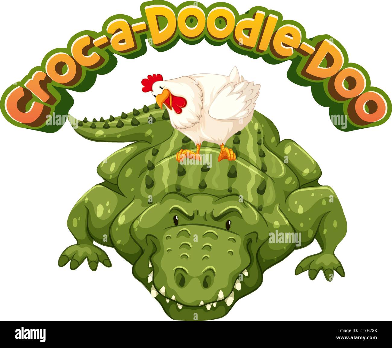 A hilarious cartoon featuring a lovable crocodile with a punny twist