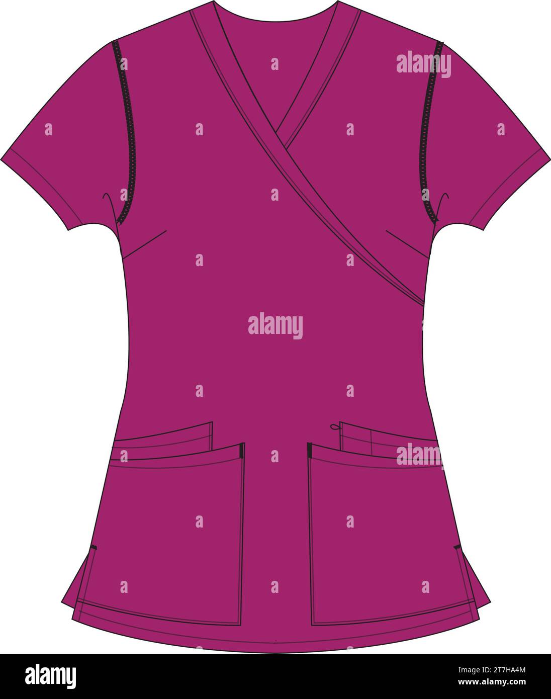 Medical Scrub Suit Design Template Stock Vector Image & Art Alamy