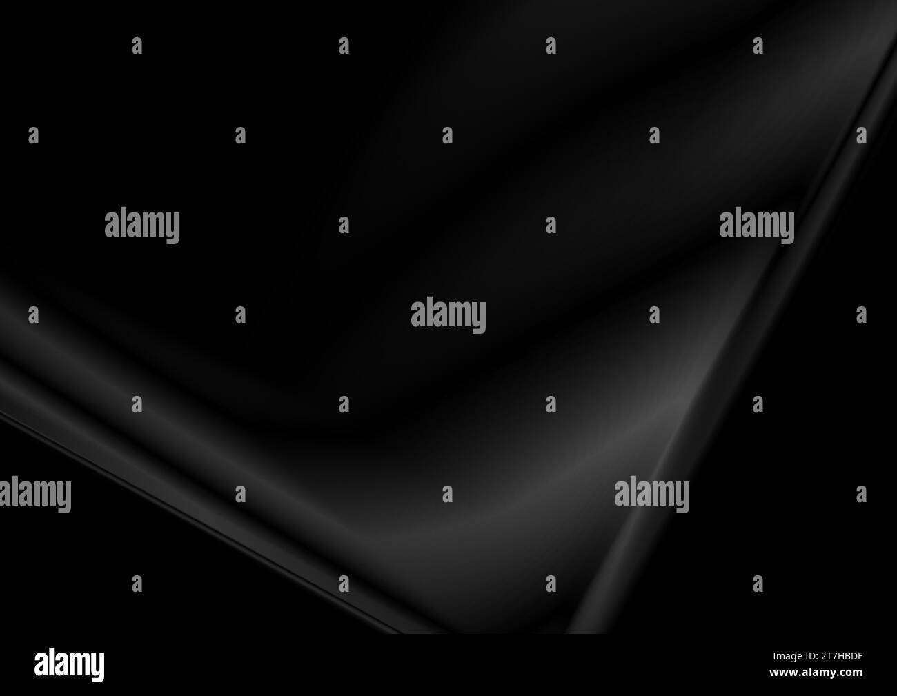 Dark grey smooth geometric element abstract background. Monochrome liquid vector design Stock Vector