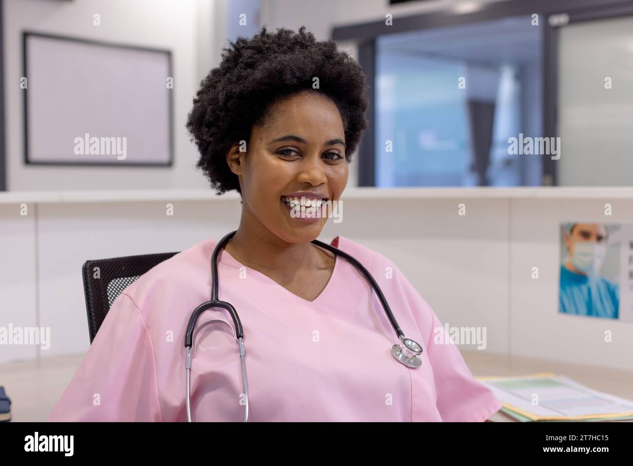 Doctor sitting in hospital hi-res stock photography and images - Alamy