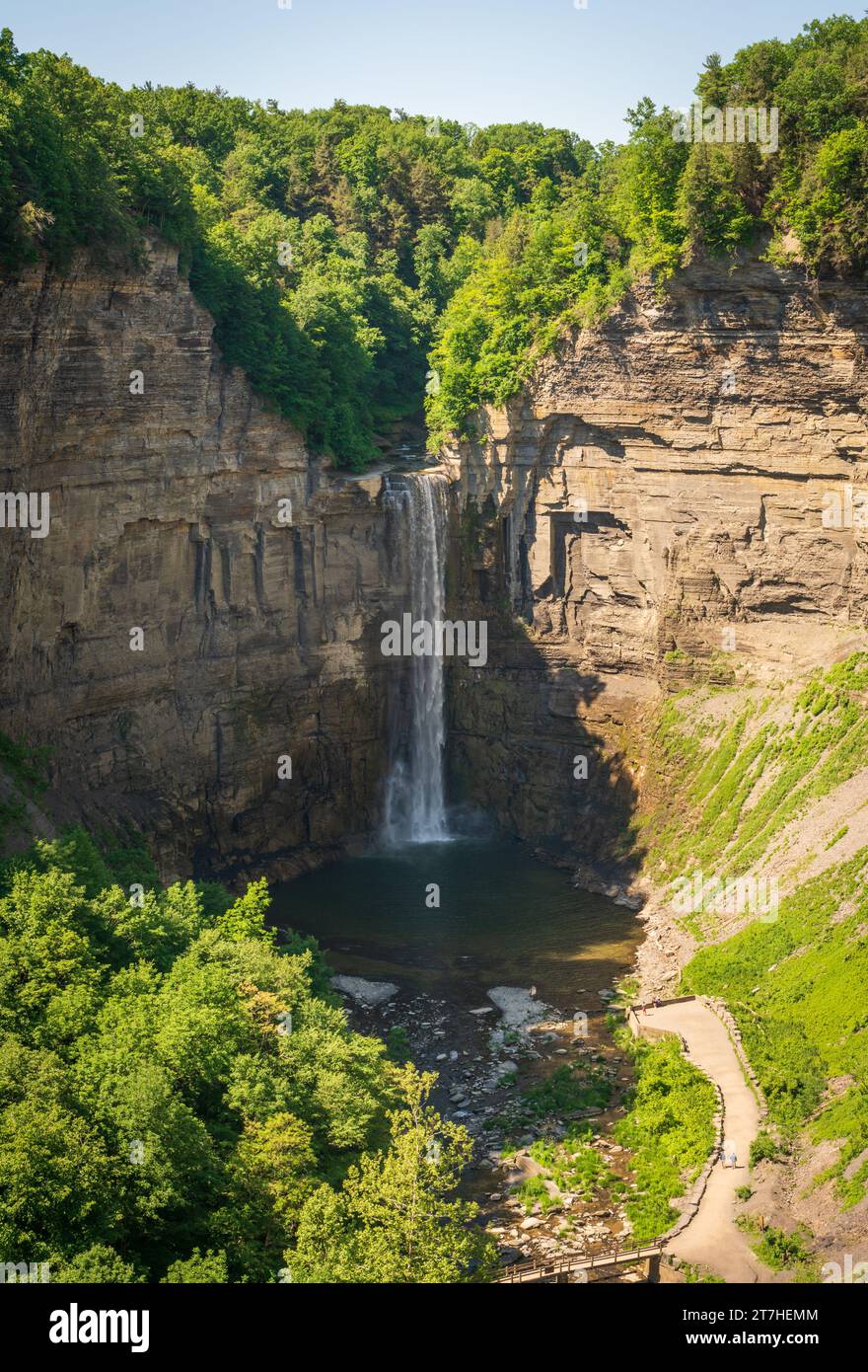 The Falls at Taughannock Falls State Park in New York State Stock Photo ...