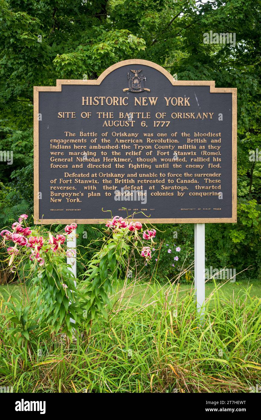 The Oriskany Battlefield in Upstate New York Stock Photo - Alamy