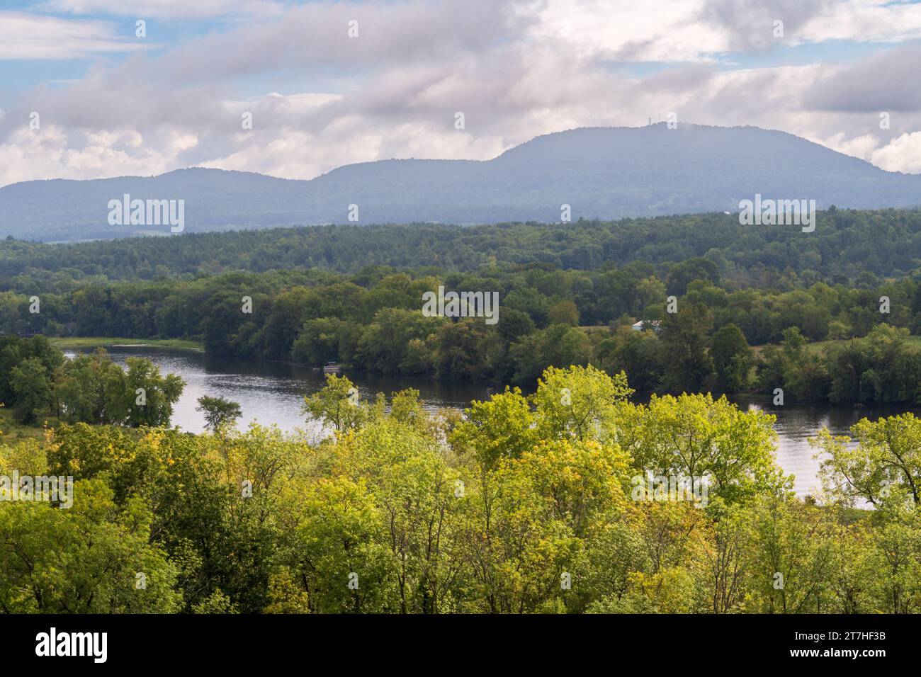 Overlook at Saratoga National Historical Site in Upstate New York Stock