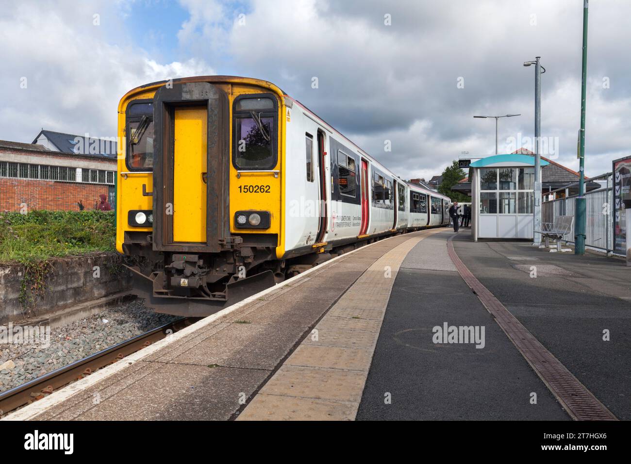 Transport For Wales class 150 Diesel multiple unit train at Merthyr ...
