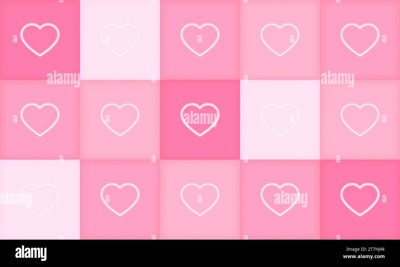 Pink neon heart Stock Vector Images - Page 3 - Alamy