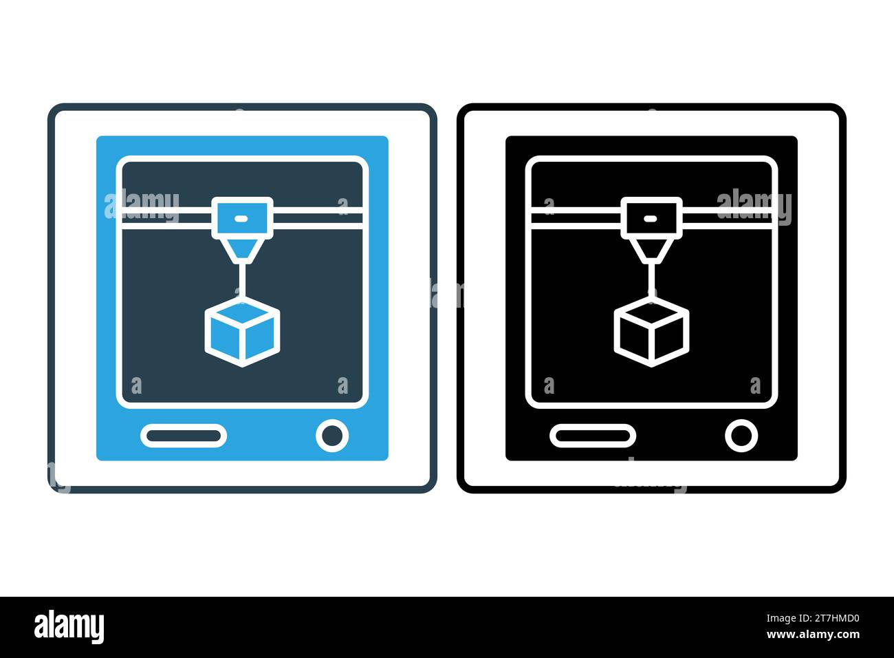3d printing machine construction Stock Vector Images - Alamy