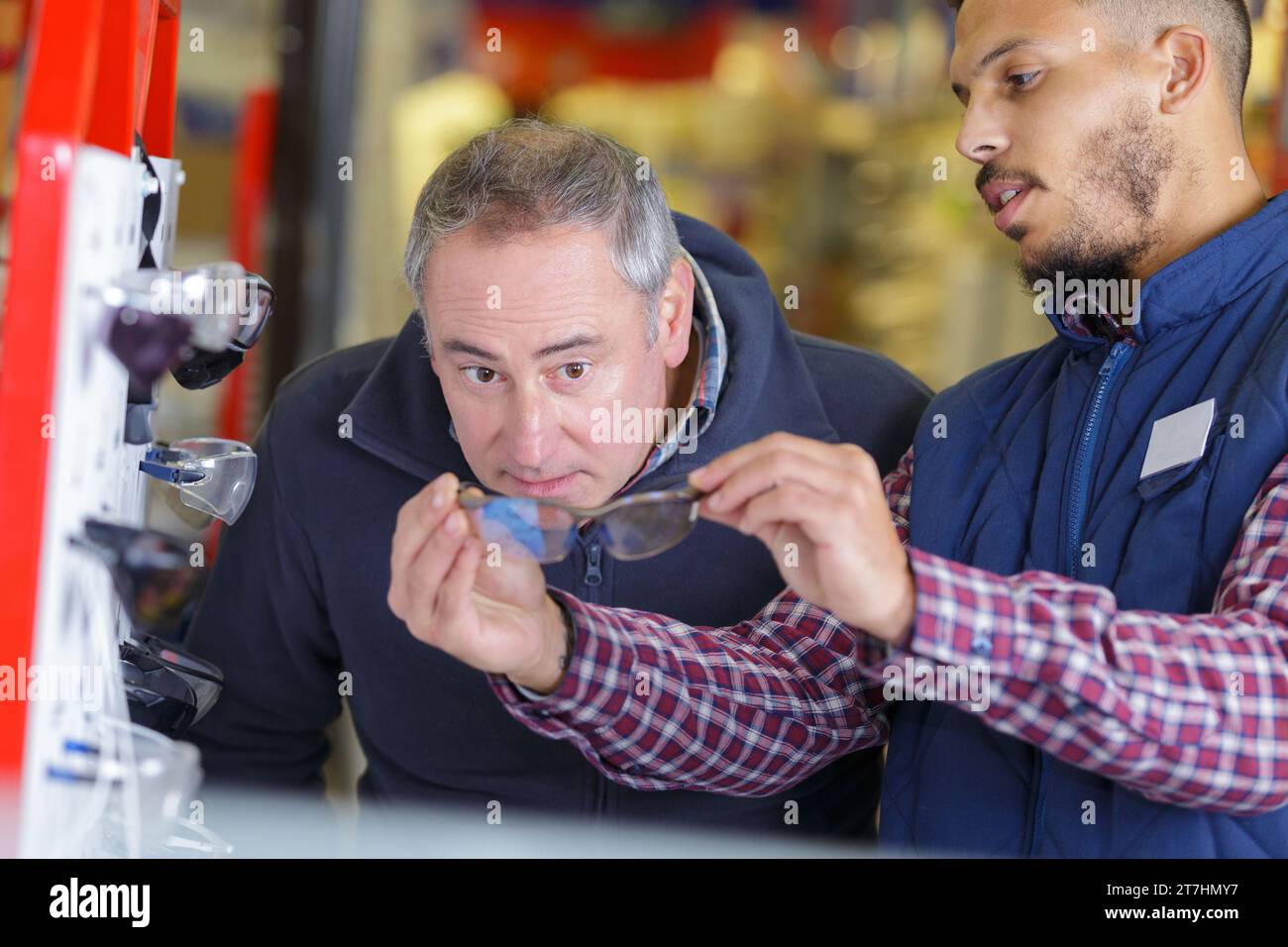 Man Testing Eyeglass testing hi-res stock photography and images - Alamy
