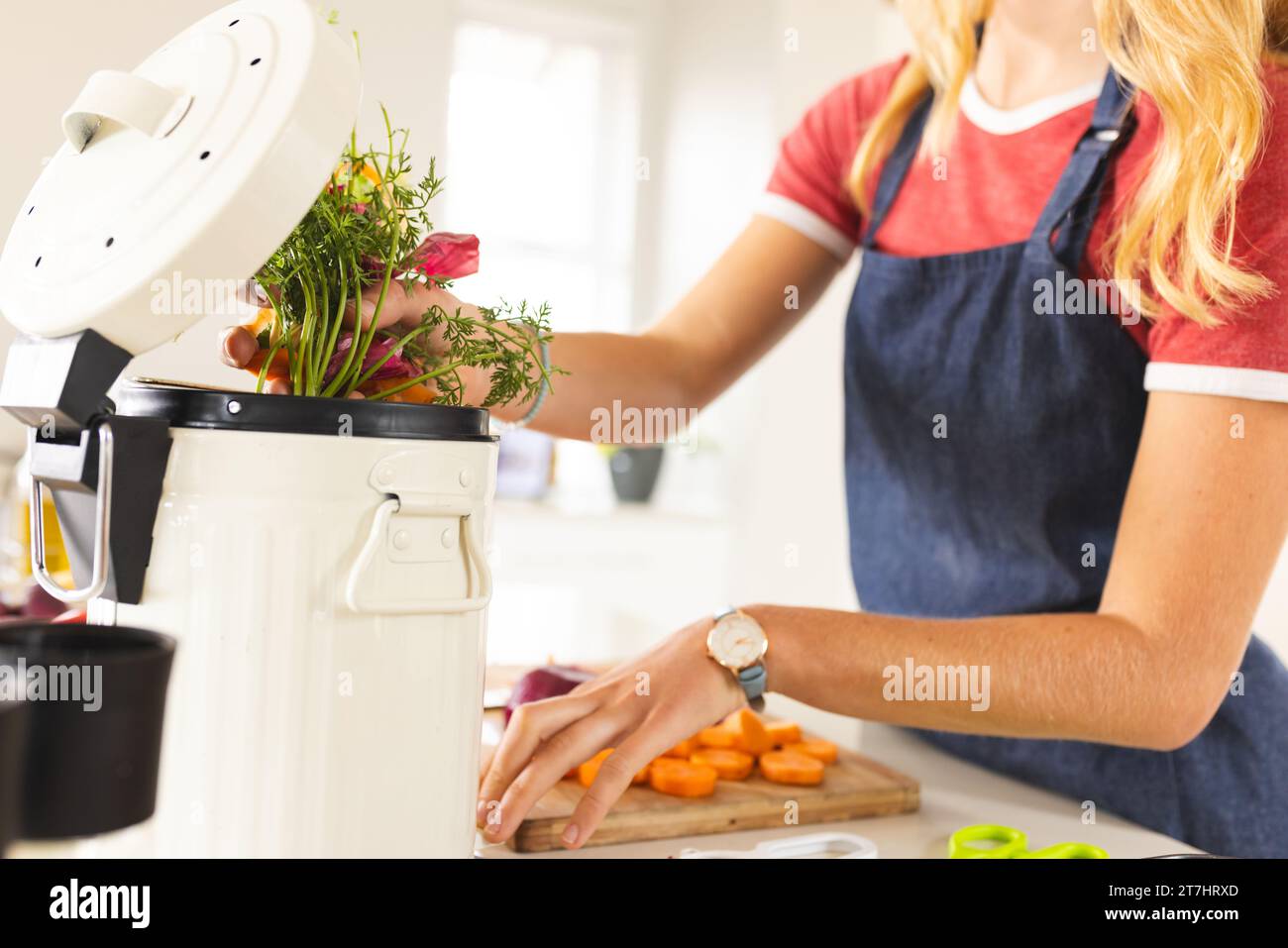 Composting kitchen vegetable waste hi-res stock photography and images ...