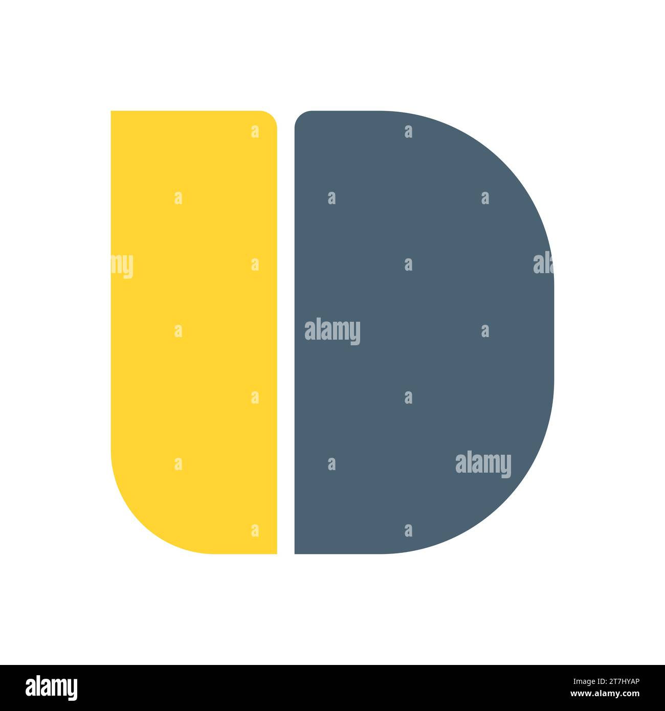 Display bauhaus vector font bold letter logo D alphabet capital ...
