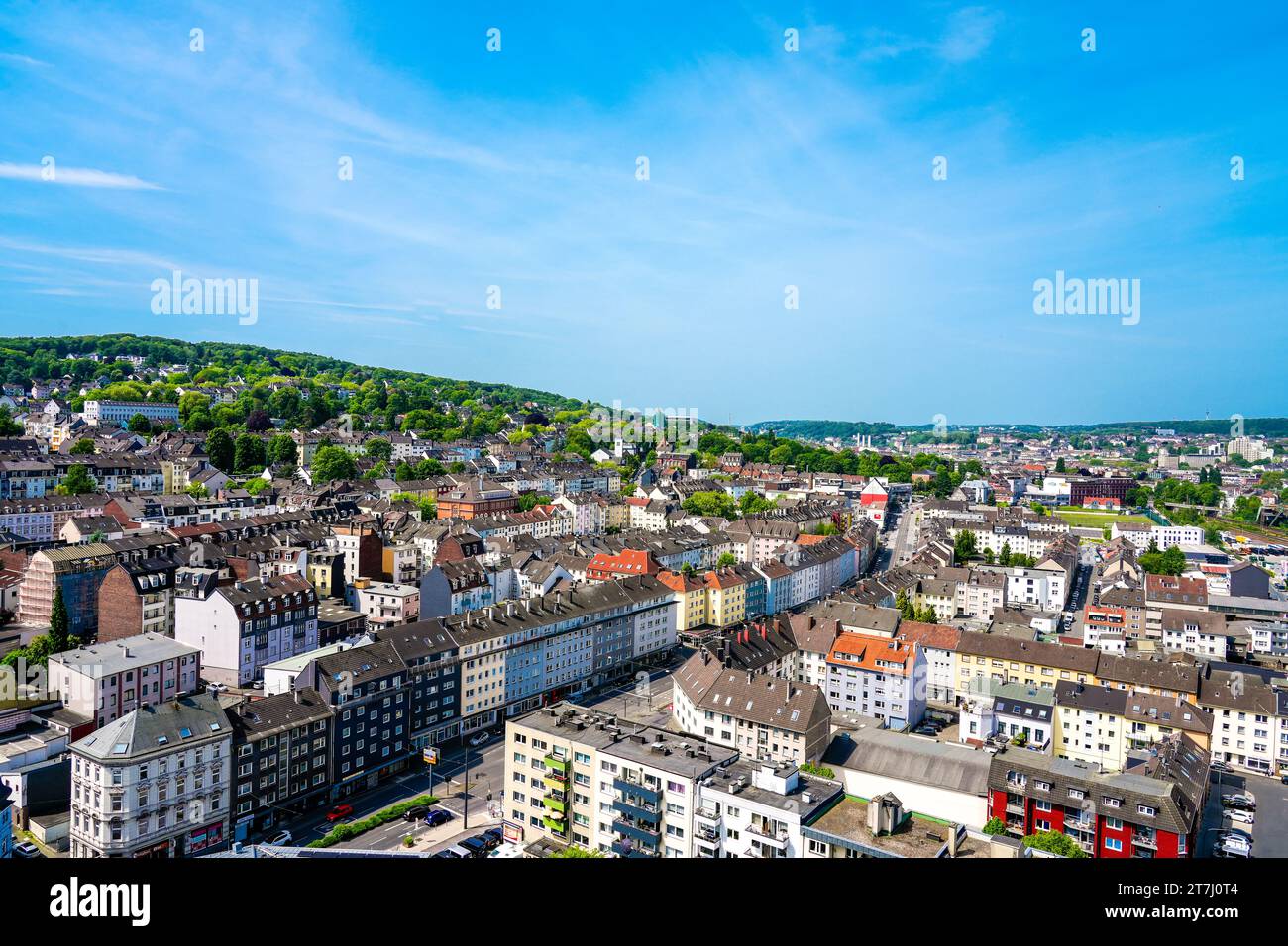 View of the city of Wuppertal. Stock Photo