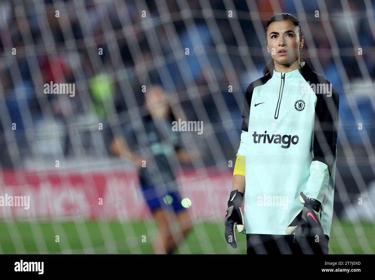 Chelsea goalkeeper Zecira Musovic before the UEFA Women's Champions League Group D match at the Estadio Alfredo Di Stefano in Madrid, Spain. Picture date: Wednesday November 15, 2023. Stock Photo