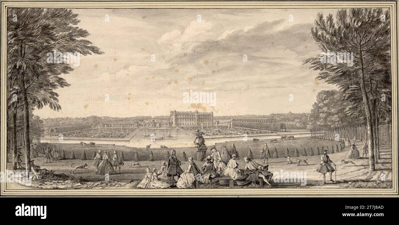 Jacques Rigaud Cup of Chantilly, from the height of the Vertugadin ...