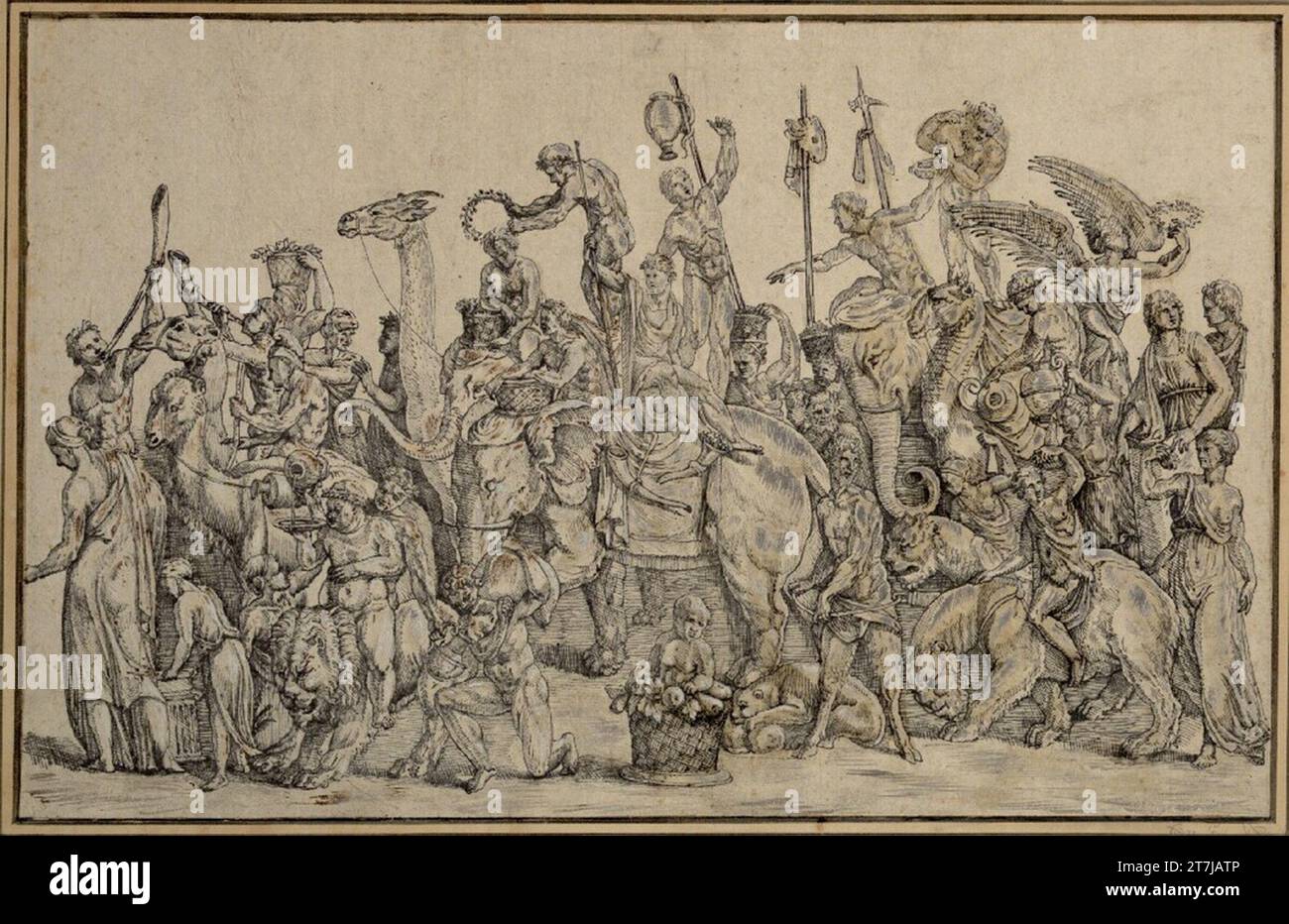 Melchior Lorch The triumphal procession of the Bacchus and the Ariadne ...