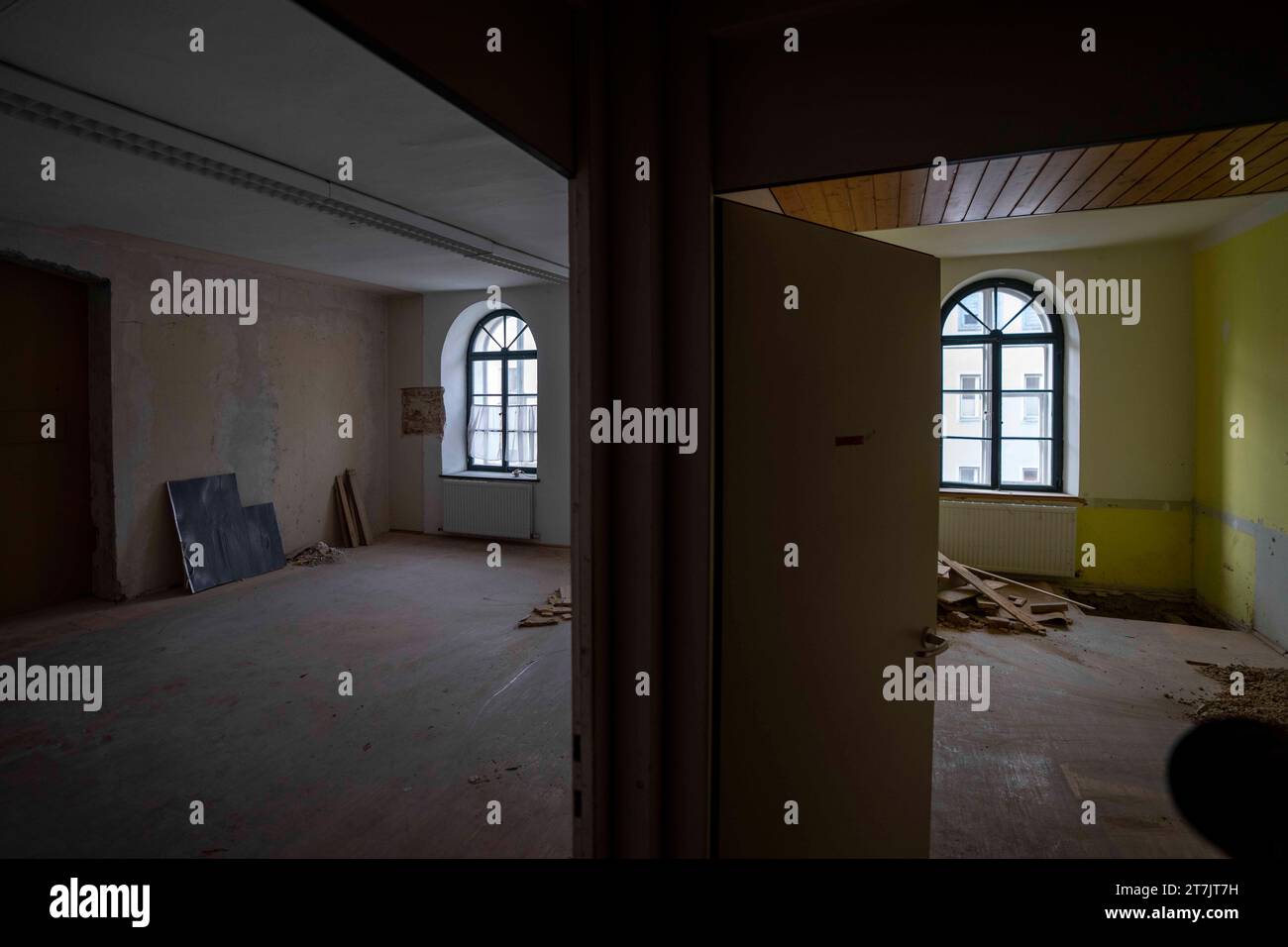 Insideview of Adolf Hitler's birth house in Braunau, Austria, Thursday ...
