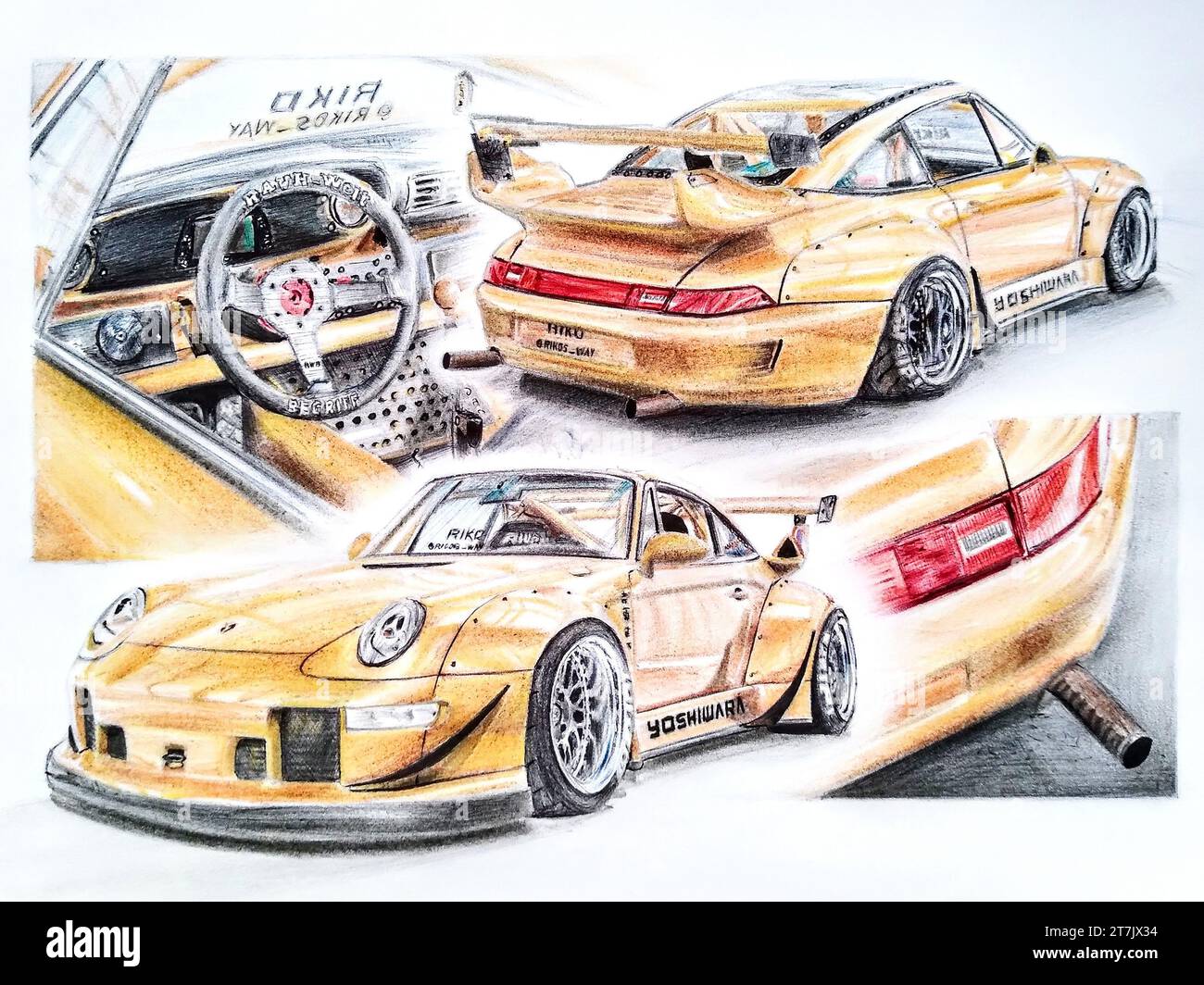 Porsche 993 red hi-res stock photography and images - Alamy