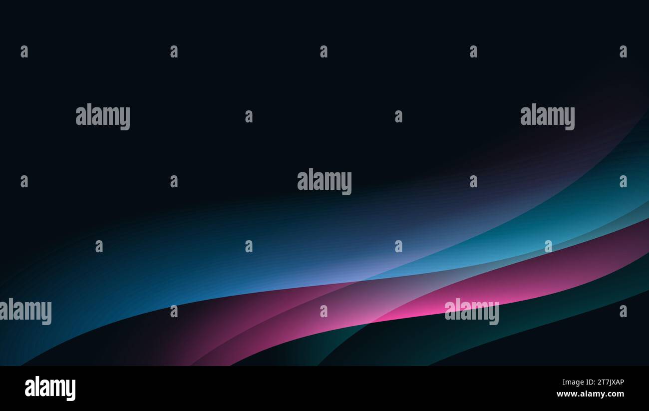 abstract wallpaper design with blue and pink wavy shapes composition ...