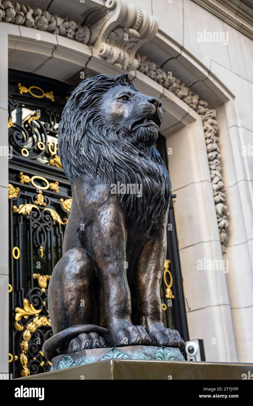 The Sloan mansion has ornate architecture, Lenox Hill, 2023, New York