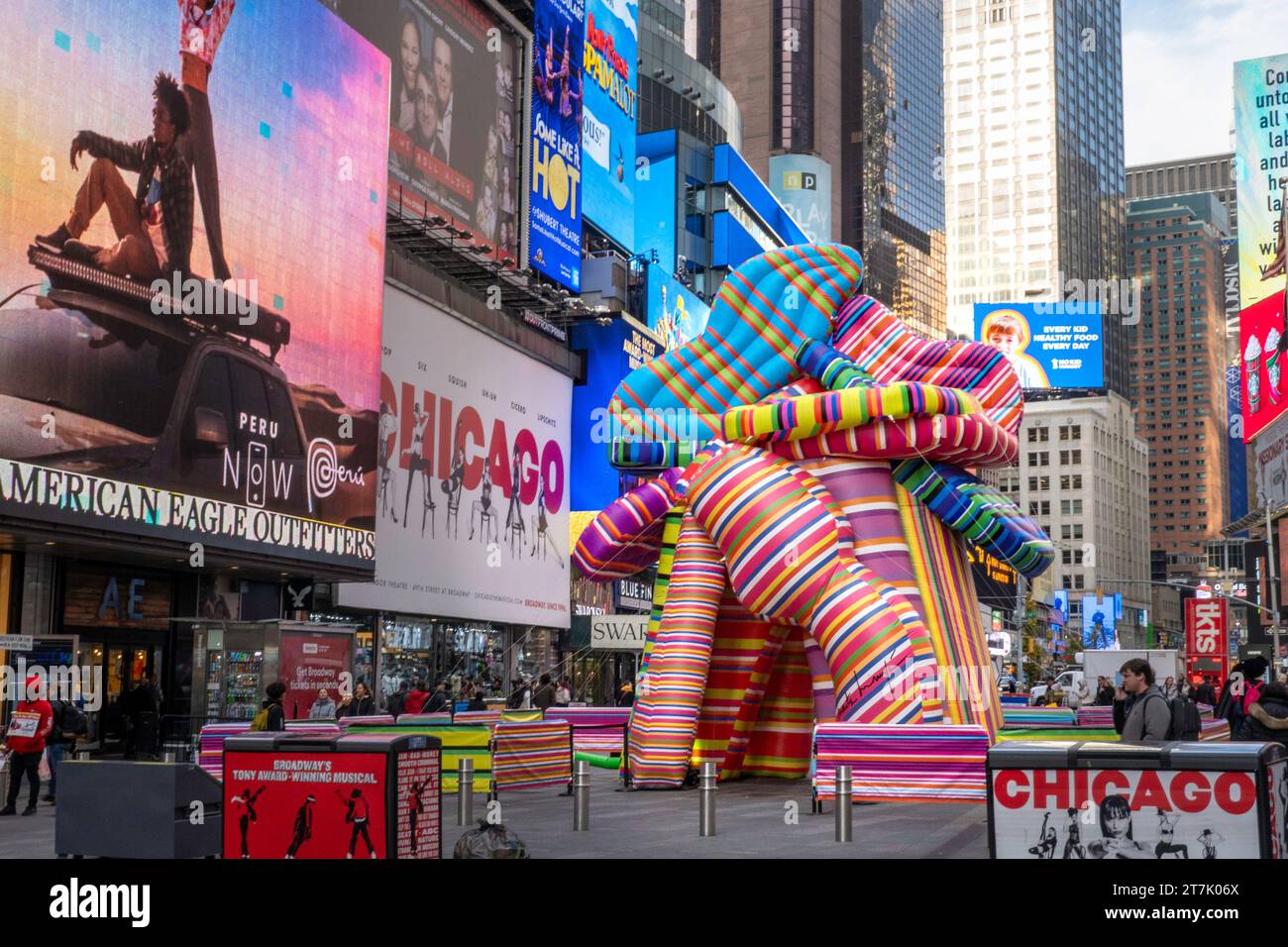 The Sculpture of Dreams is aPublic Art Piece in Times Square , November 2023, NYC, USA Stock Photo