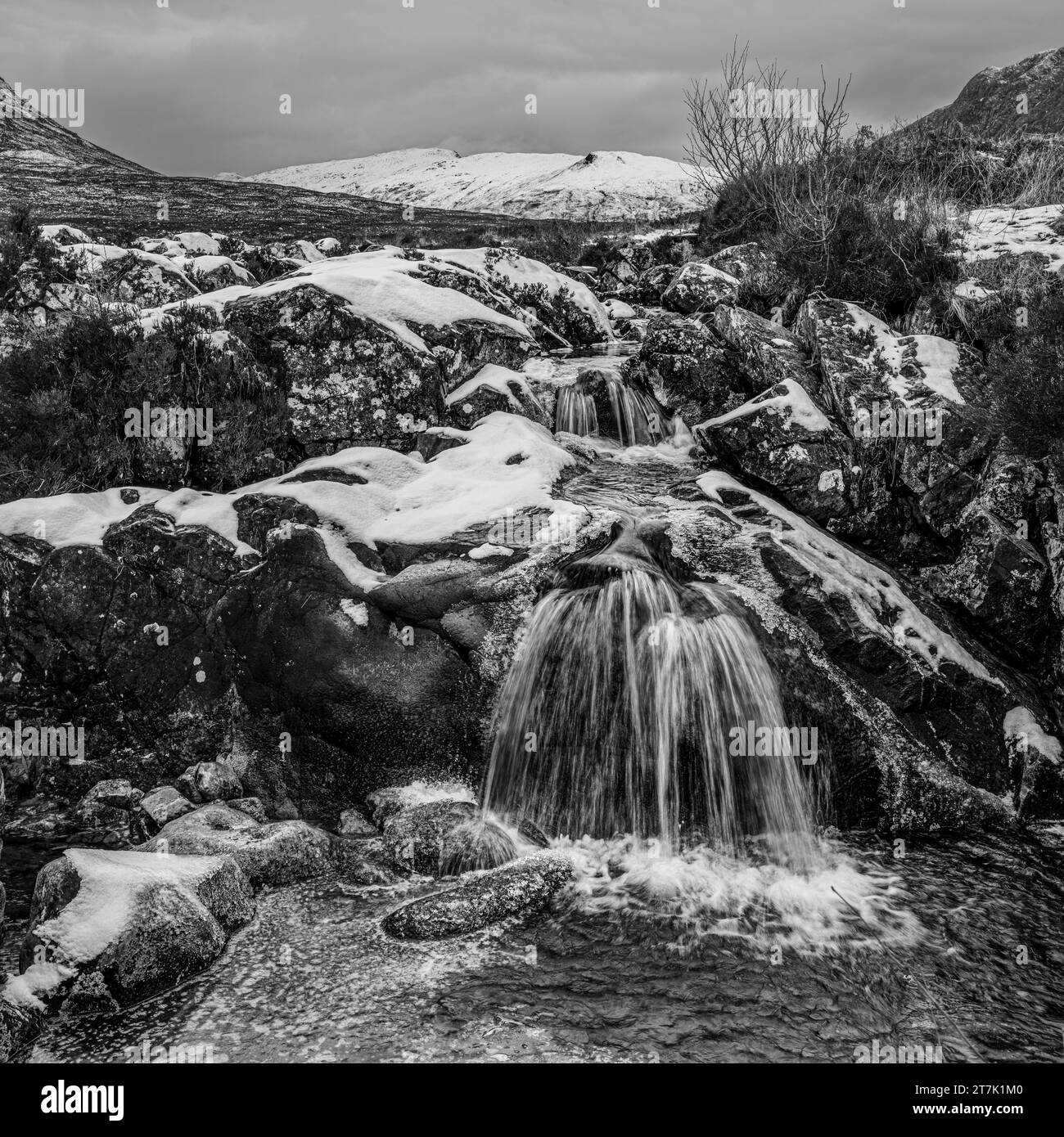 Etive Mor Waterfall, Glencoe Stock Photo - Alamy