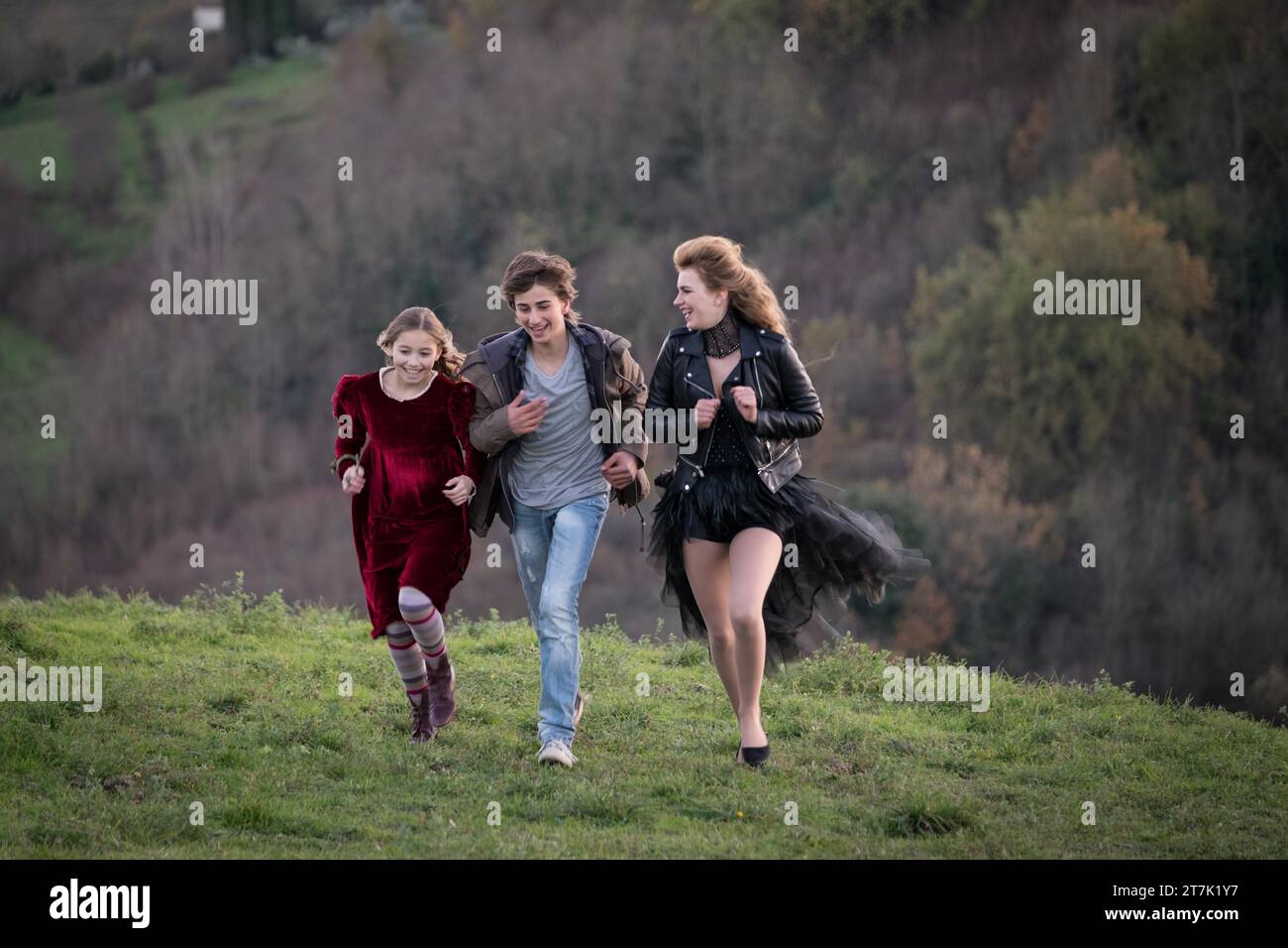 NELL TIGER FREE, KIERA MILWARD and SEBASTIAN CROFT in WONDERWELL (2023
